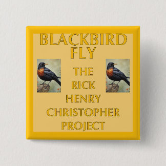 Badge Carré 5 Cm Manche photo Blackbird