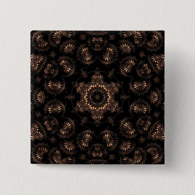 Badge Carré 5 Cm Mandala de l'âge de bronze (Devant)