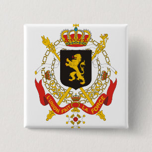 Badge Carré 5 Cm Manteau de la Belgique de détail de bras