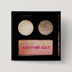 Badge Carré 5 Cm Maquillage Palette-Face par Shirley Taylor