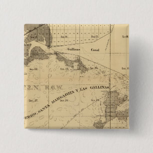 Badge Carré 5 Cm Marais salés et marées