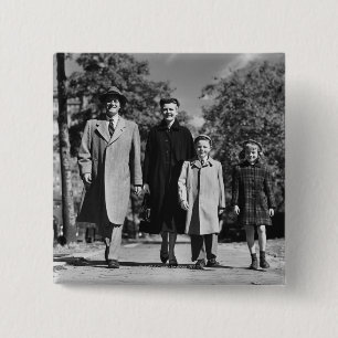 Badge Carré 5 Cm Marche de famille