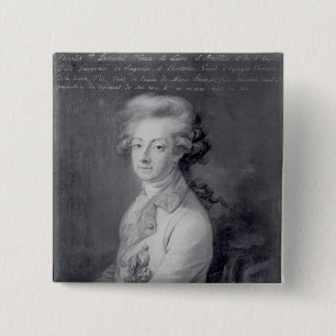 Badge Carré 5 Cm Maréchal Charles-Joseph Prince de Ligne