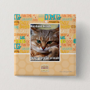 Badge Carré 5 Cm Mari Kitteh