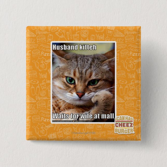 Badge Carré 5 Cm Mari Kitteh (Devant)