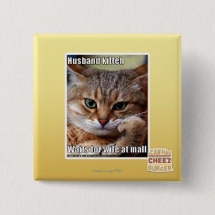 Badge Carré 5 Cm Mari Kitteh