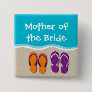 Badge Carré 5 Cm Mariage de bascule électronique sur la partie