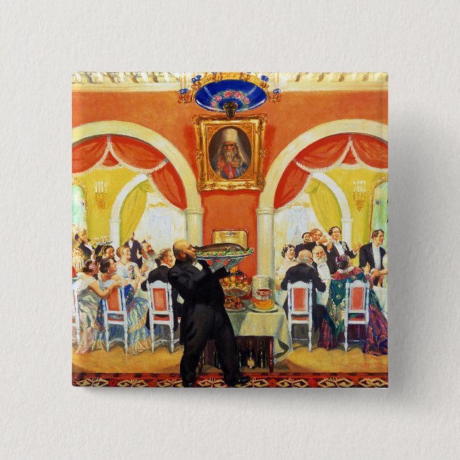 Badge Carré 5 Cm Mariage Feast, 1917 (Devant)