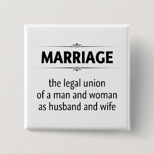 Badge Carré 5 Cm Mariage traditionnel