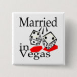 Badge Carré 5 Cm Marié à Vegas (matrices)<br><div class="desc">Marié à Vegas (matrices)</div>