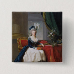 Badge Carré 5 Cm Marie-Antoinette 1788
