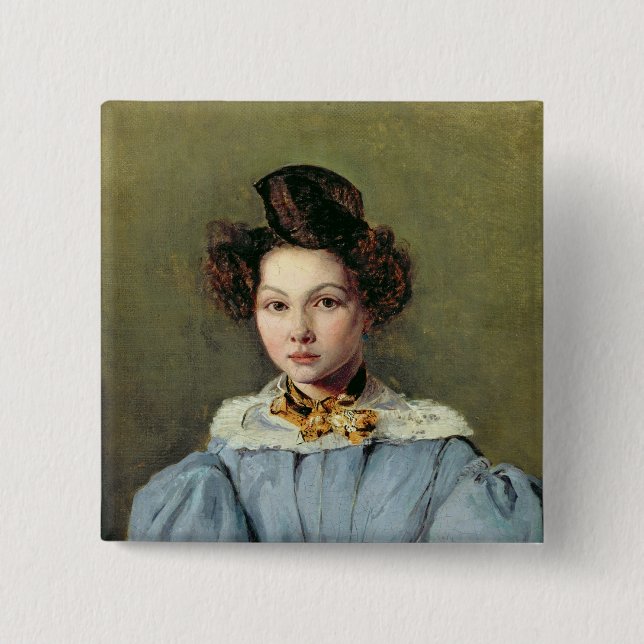 Badge Carré 5 Cm Marie Louise Sennegon, 1831 (Devant)