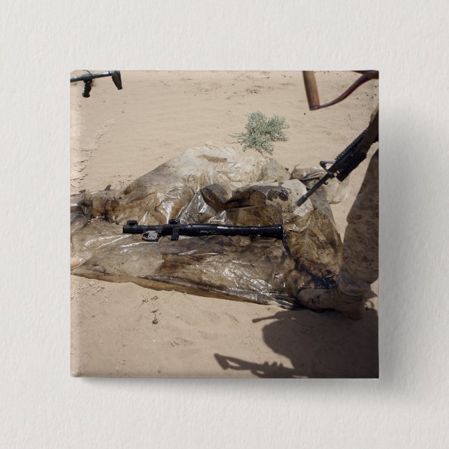 Badge Carré 5 Cm Marines (Devant)