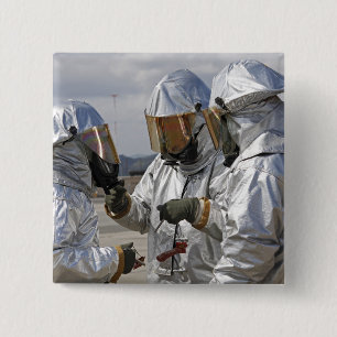 Badge Carré 5 Cm Marines de sapeur-pompier de délivrance d'avions