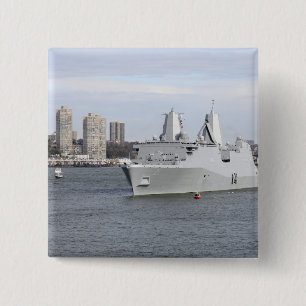 Badge Carré 5 Cm Marines et navigateurs gèrent les rails