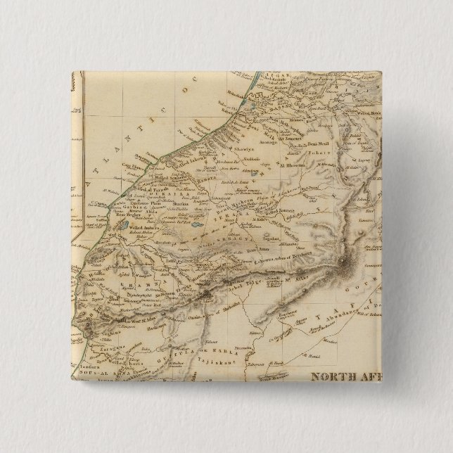 Badge Carré 5 Cm Maroc 2 (Devant)