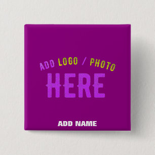 BADGE CARRÉ 5 CM MARQUE MODERNE MODERNE PERSONNALISABLE POURPULAIRE