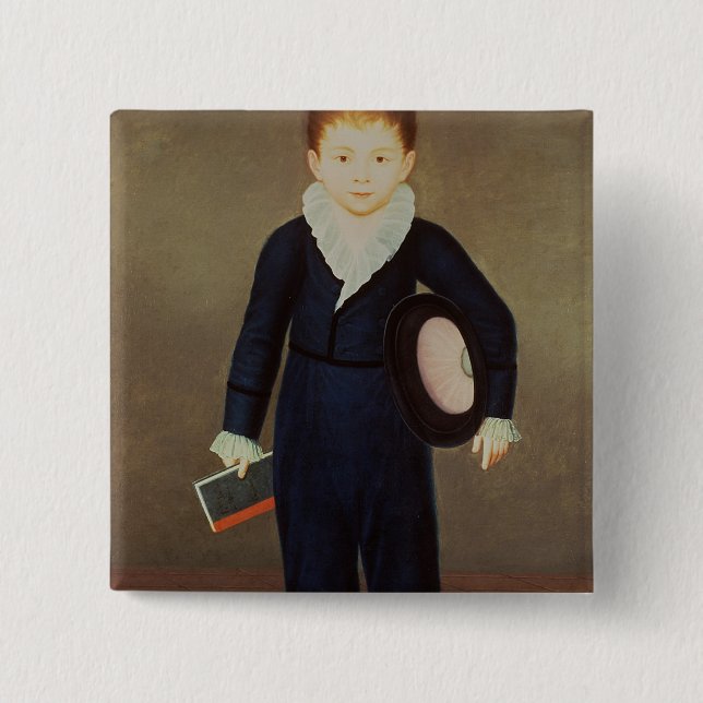 Badge Carré 5 Cm Marques de Penafiel, fils du duc d'Osuna (Devant)