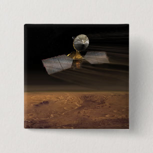 Badge Carré 5 Cm Mars Reconnaissance Orbiter 3