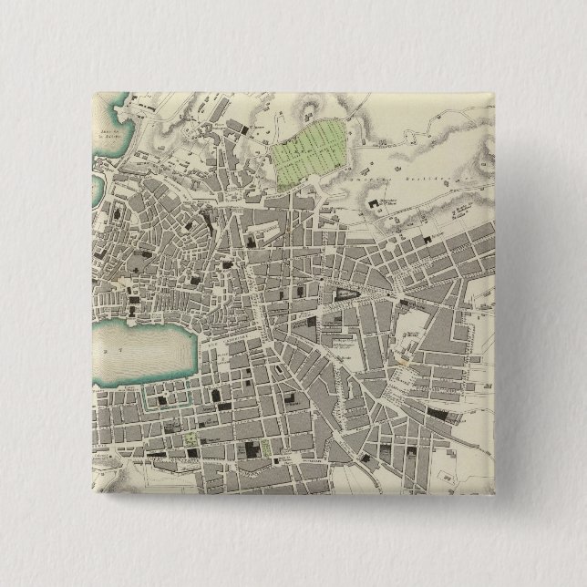 Badge Carré 5 Cm Marseille 2 (Devant)