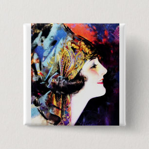 Badge Carré 5 Cm Martha Mansfield