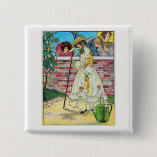 Badge Carré 5 Cm Mary Mary Assez Contraire Comment Votre Jardin Aug