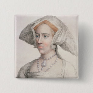 Badge Carré 5 Cm Mary Tudor (1516-58) gravé par Francesco Bartolo