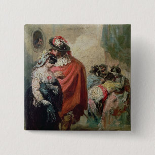 Badge Carré 5 Cm Mascarade