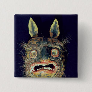 Badge Carré 5 Cm Masque