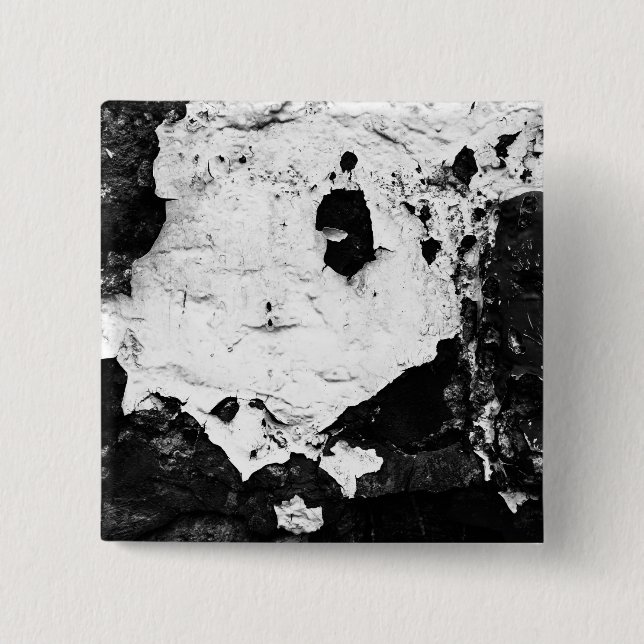 Badge Carré 5 Cm masques de destruction (Devant)