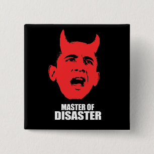 Badge Carré 5 Cm Master of Disaster