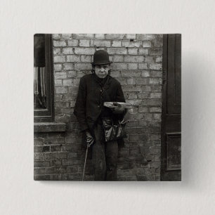 Badge Carré 5 Cm Match-Vendeur. c.1900