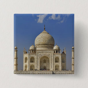 Badge Carré 5 Cm mausolée du Taj Mahal / Agra, Inde