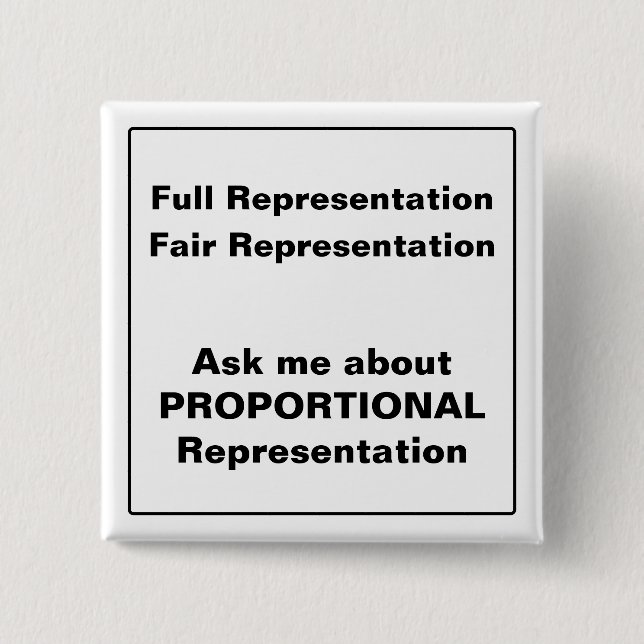 Badge Carré 5 Cm Me demander à propos du carré de représentation pr (Devant)