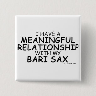 Badge Carré 5 Cm Meaningful Relationship Bari Sax
