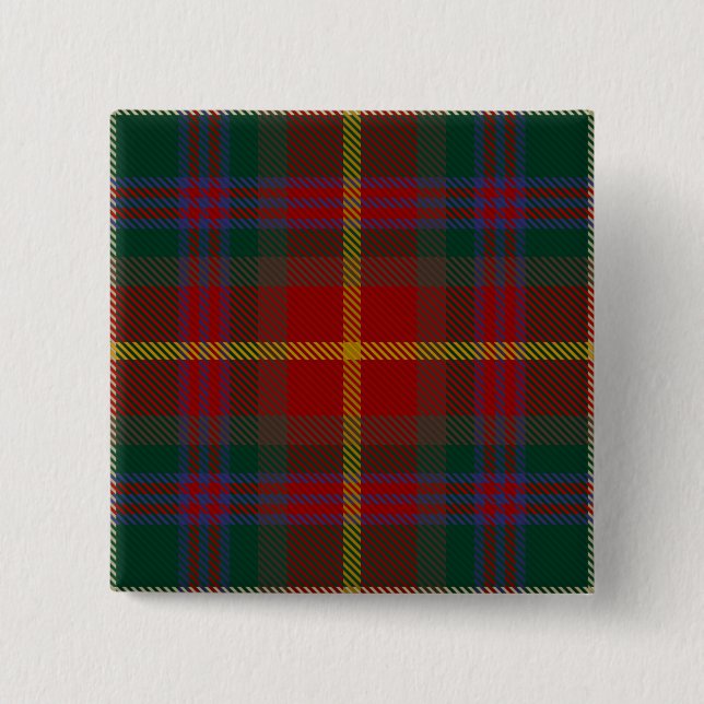 Badge Carré 5 Cm Meath County Irish Tartan (Devant)
