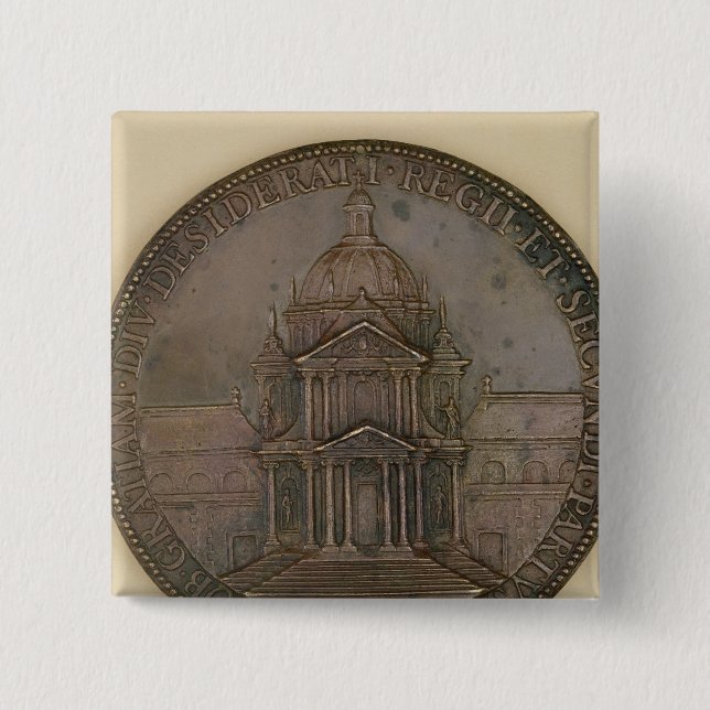 Badge Carré 5 Cm Médaille de base de Val-De-Grâce (Devant)