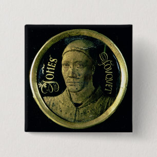 Badge Carré 5 Cm Médaillon d'autoportrait, c.1450 (émail sur le