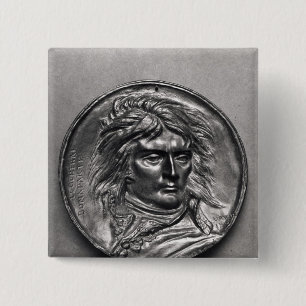 Badge Carré 5 Cm Médaillon de portrait du Général Bonaparte c.18