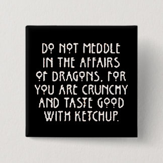 Badge Carré 5 Cm MeddlewithDragons