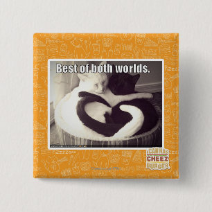 Badge Carré 5 Cm Meilleur des deux mondes