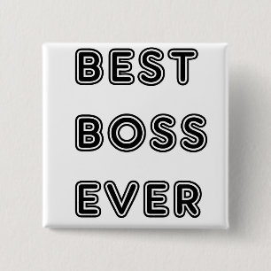 Badge Carré 5 Cm Meilleur patron jamais