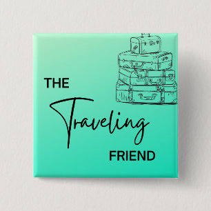 Badge Carré 5 Cm Meilleures broches d'ami