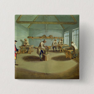 Badge Carré 5 Cm Mélange de la poudre