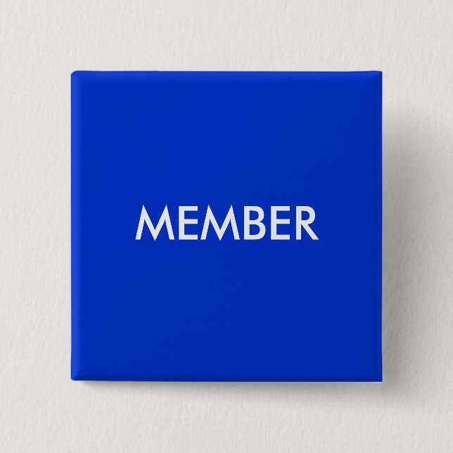 BADGE CARRÉ 5 CM MEMBRE (Devant)