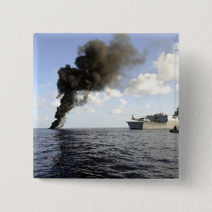 Badge Carré 5 Cm Membres de la Garde côtière américaine