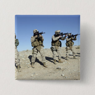 Badge Carré 5 Cm Membres de l'équipe militaires de Transistion