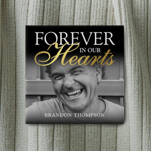 Badge Carré 5 Cm Mémorial des funérailles de l'or noir