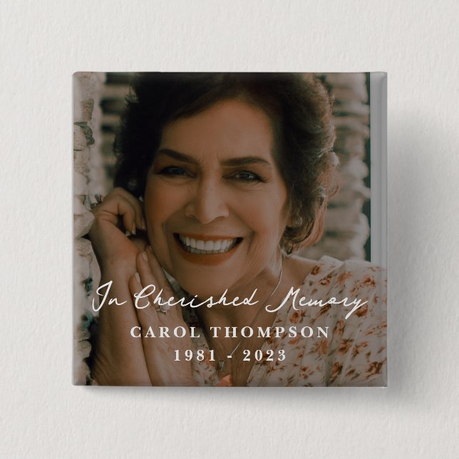 Badge Carré 5 Cm Mémorial des souvenirs (Devant)