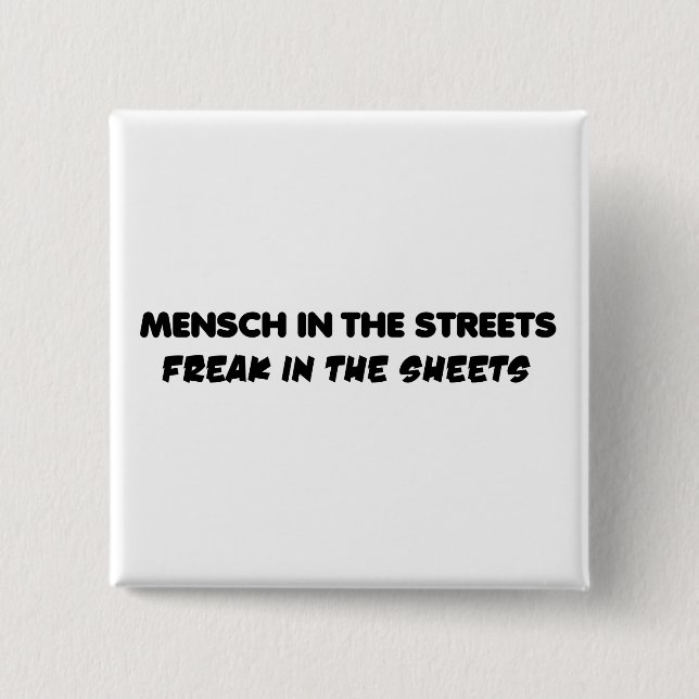 Badge Carré 5 Cm mensch (Devant)